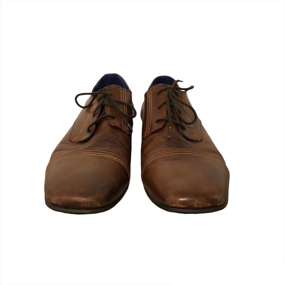 John Fluevog Men\'s Brown Leather Oxford Loafers Size 9 main image 4